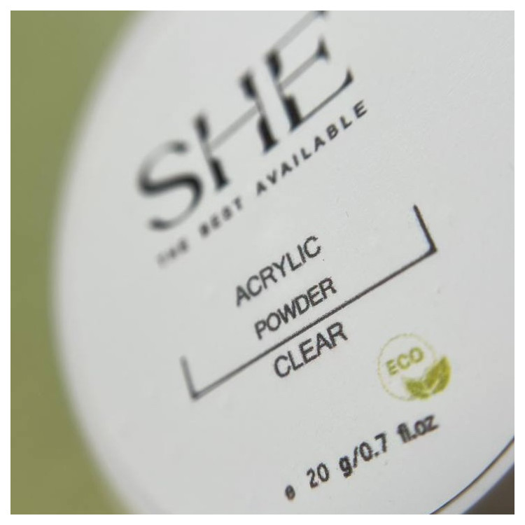 Акриловая пудра прозрачная от SHE (20 грамм)