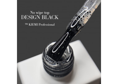 No wipe top "DESIGN" BLACK KIEMI, 10 ml