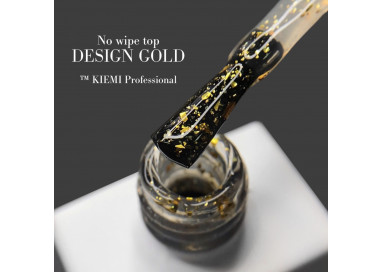 No wipe top "DESIGN" GOLD KIEMI, 10 ml