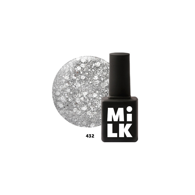 Гель-лак Milk Shine Bright 432 Silver Nails, 9мл