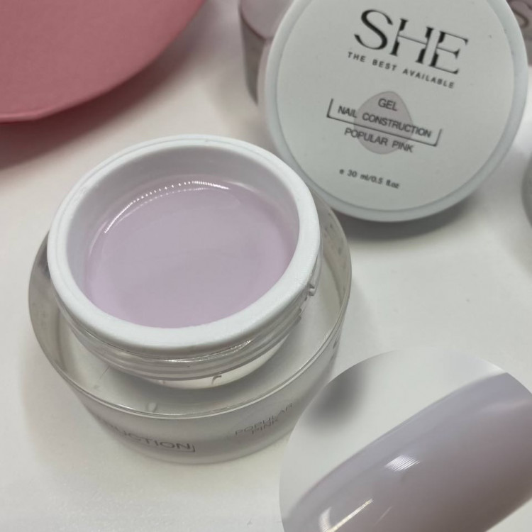 Конструирующий гель "POPULAR PINK" SHE