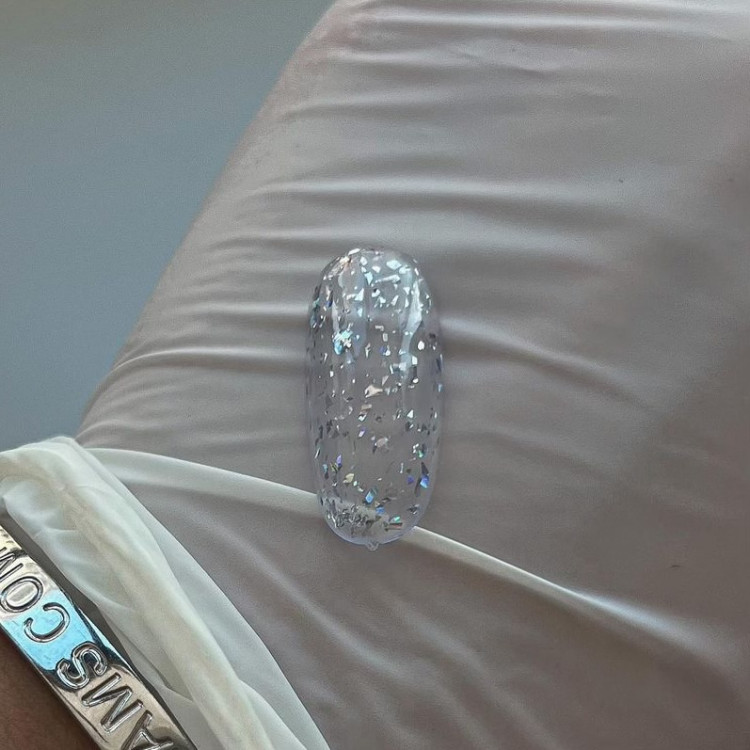 Финишное покрытие без липкого слоя "SILVER FOIL 2.0" SHE (серебряная поталь), 15 мл